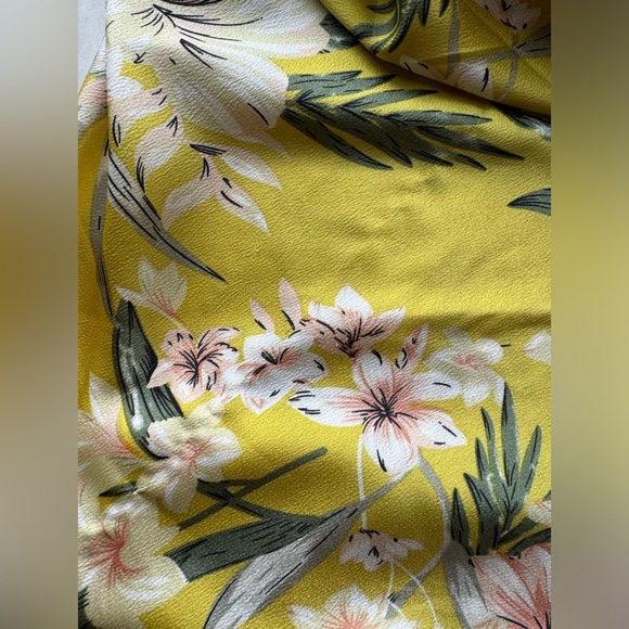 HELLO MOLLY Yellow Flora Print In The Sun Midi Dress, Size M - Picture 10 of 11